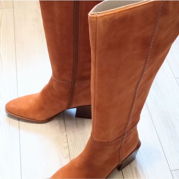 (T-4125)  Vince Camuto Women's KALEECA Knee High Boot, Warm Caramel, Sz 9 - Picture 12 of 14